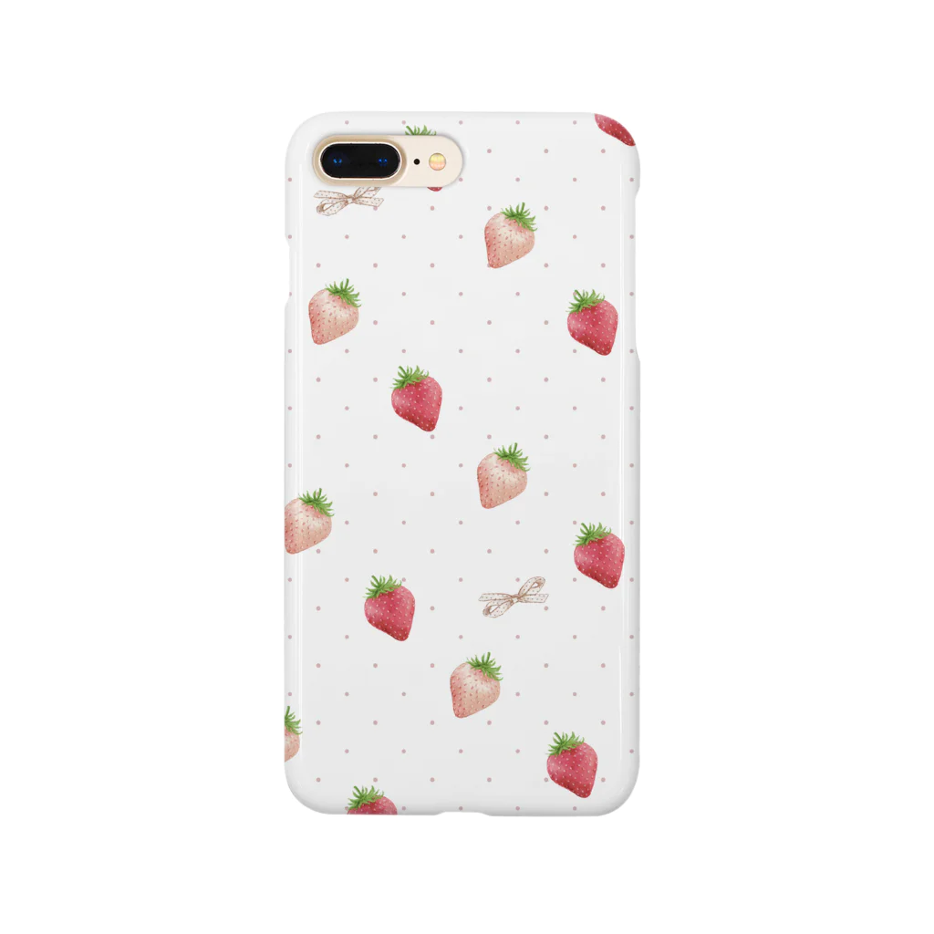 やよいのstrawberry pattern Smartphone Case