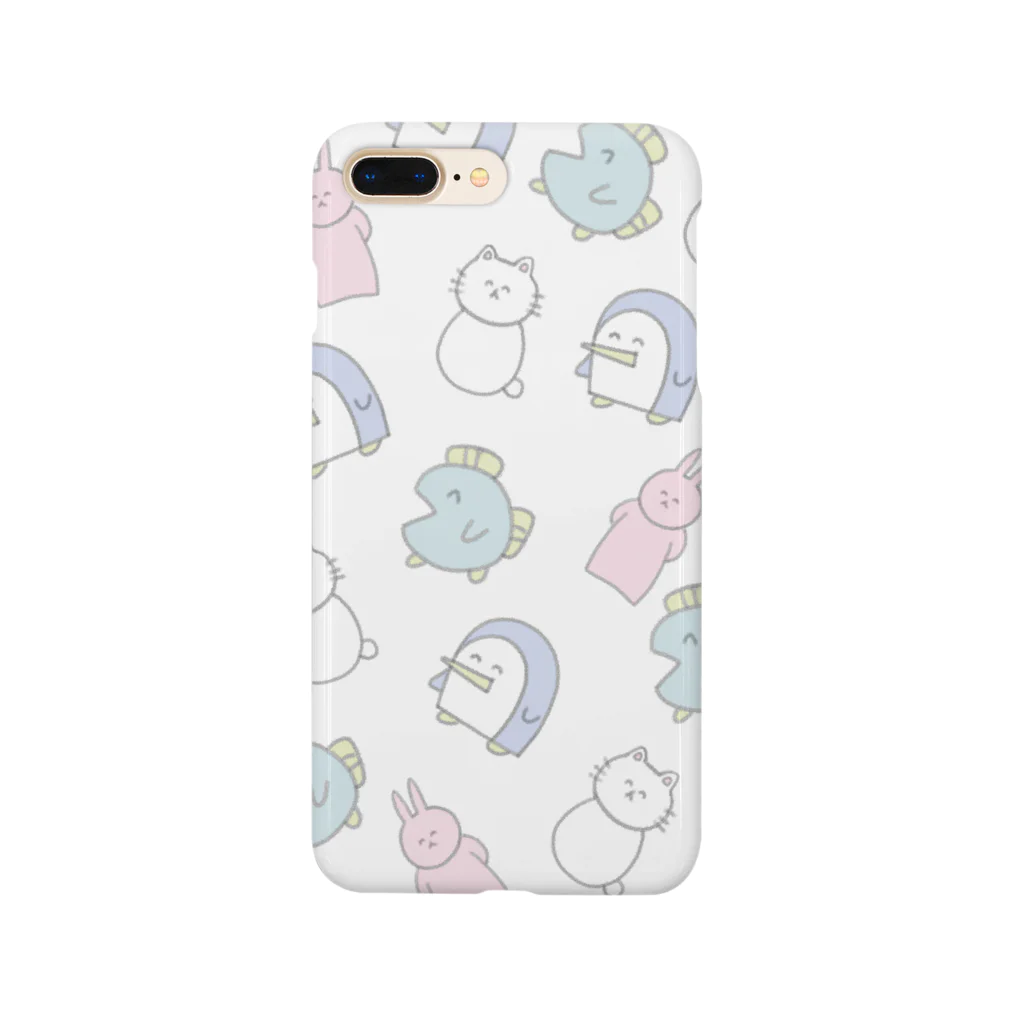 魚の4コマのゆるふわーずスマホケース Smartphone Case