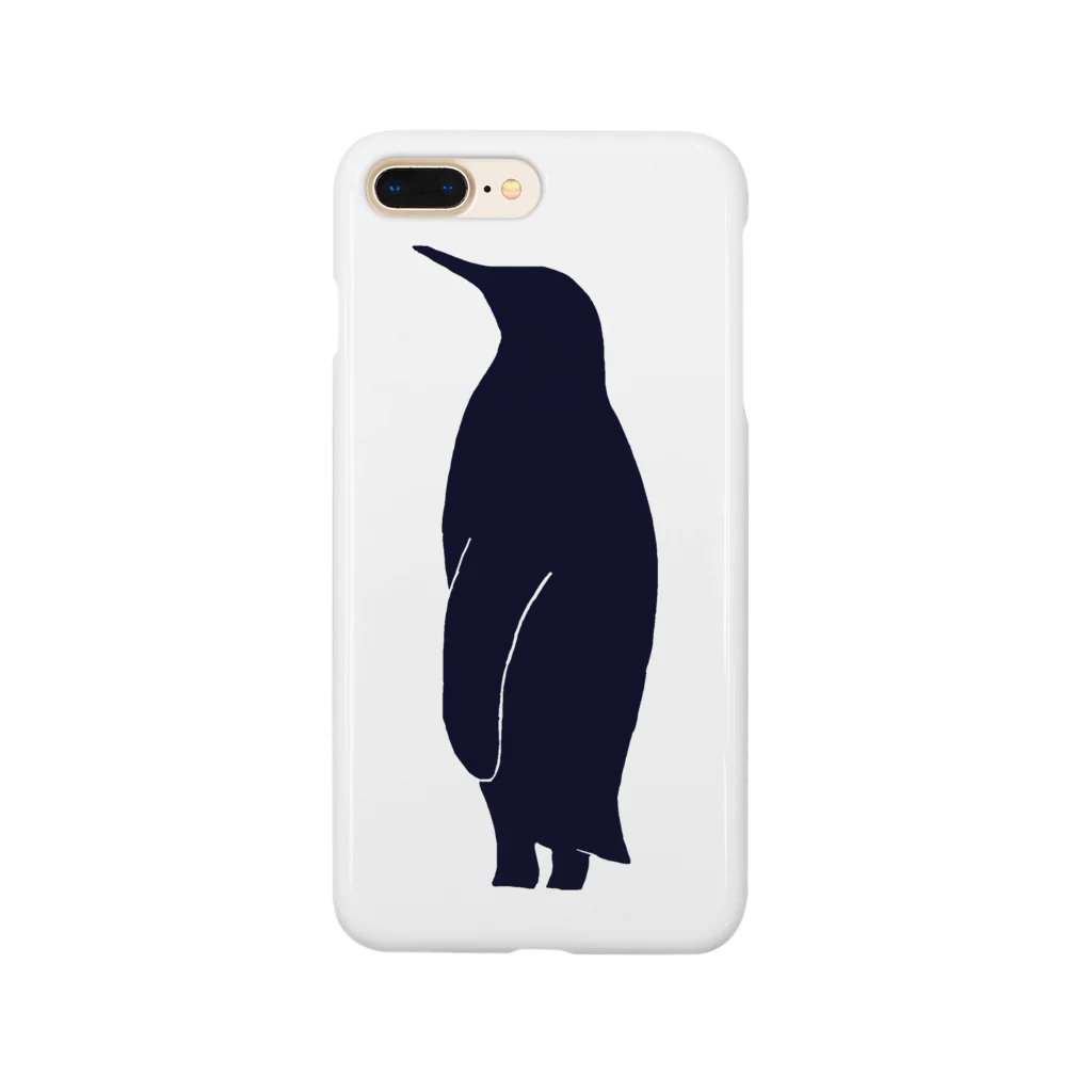 どうぶつがいっぱいのシンプルペンギンシルエット Smartphone Case