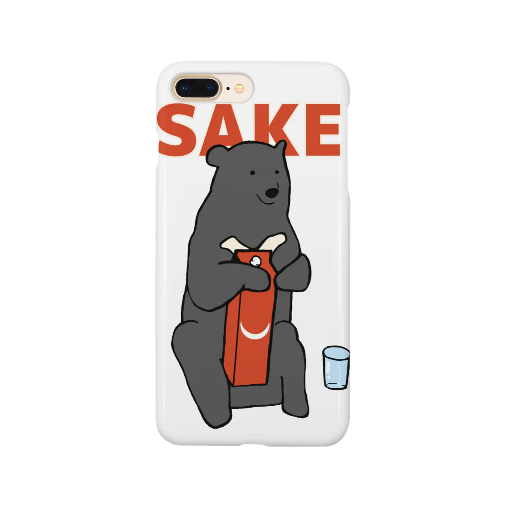 カモシカ亭のツキノワグマと日本酒 Smartphone Case