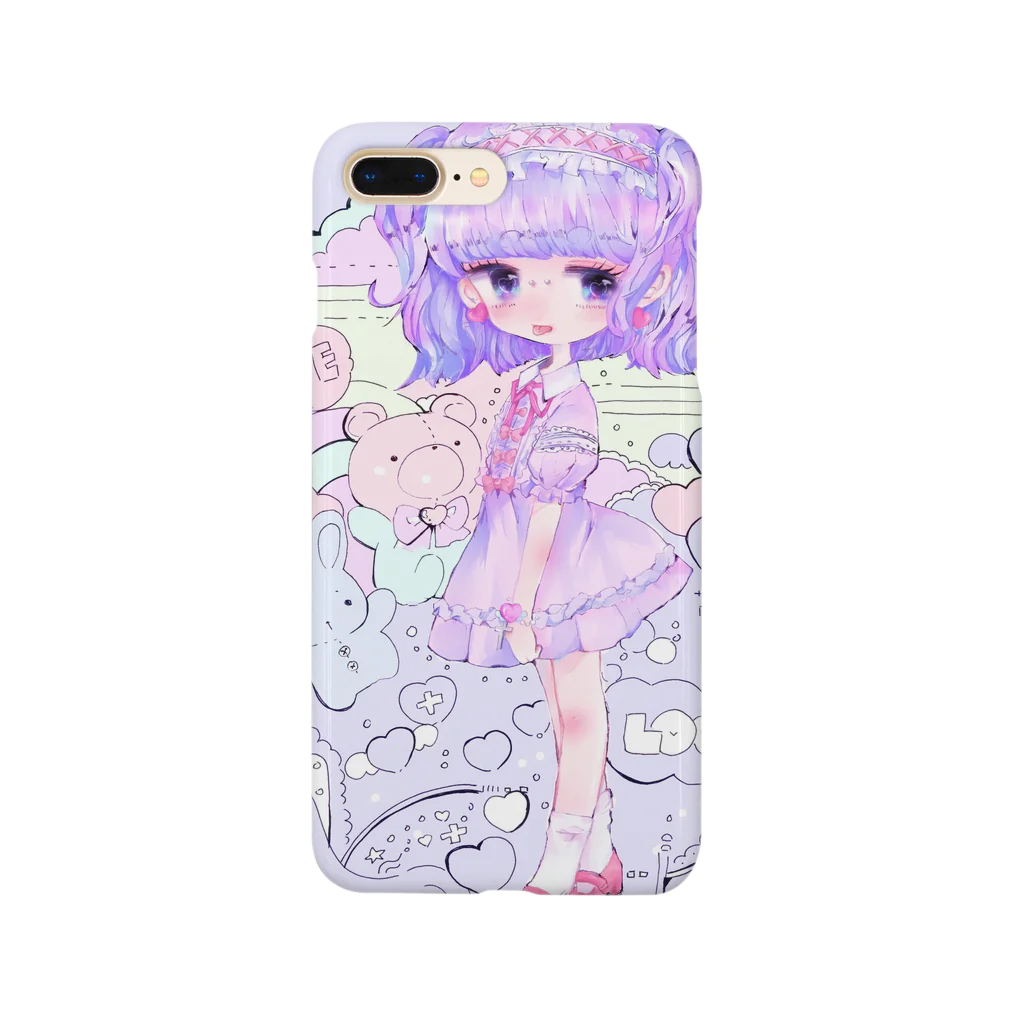 生意気パンダの紫だいすき Smartphone Case