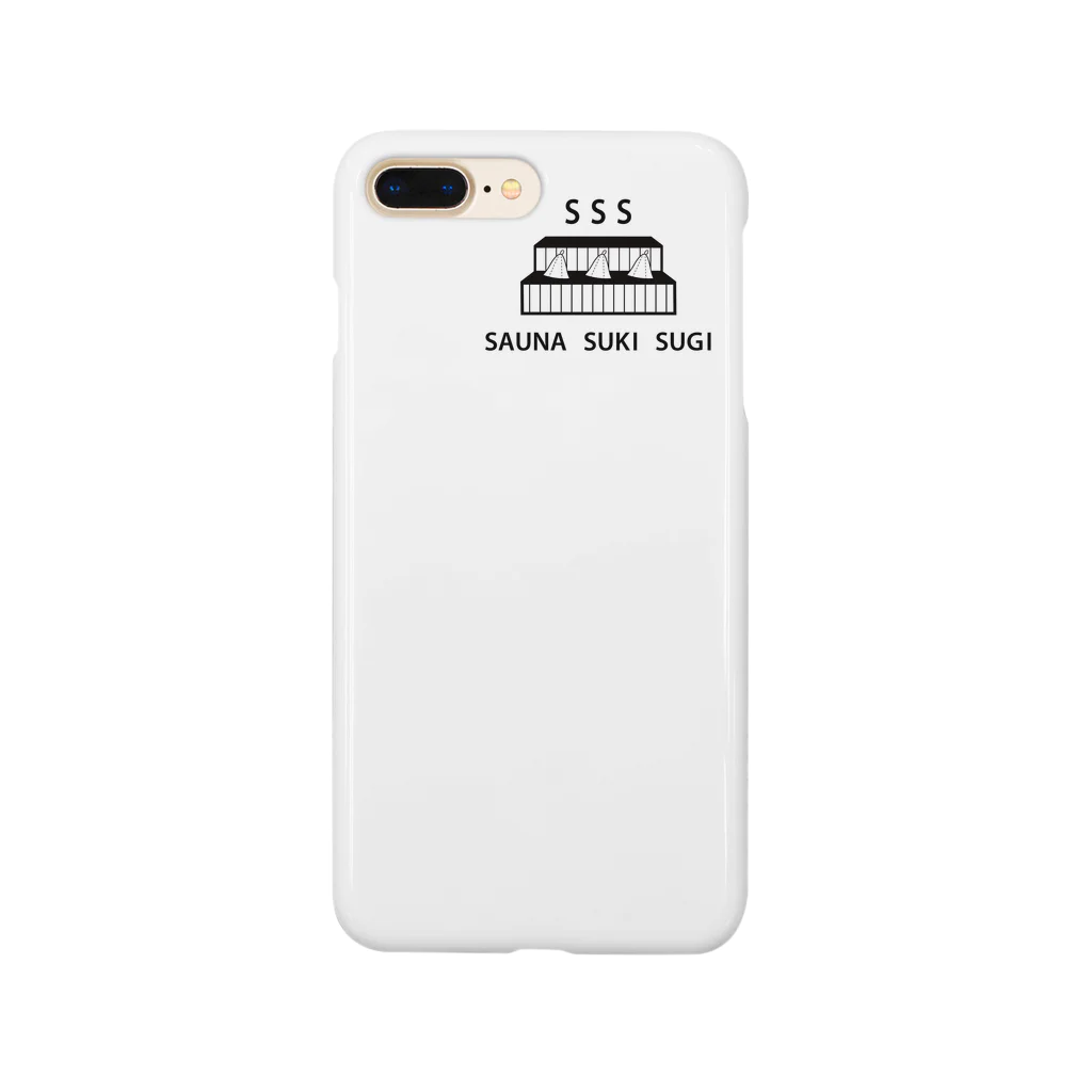 CAMP&SAUNAのサウナスキスギスマホカバー Smartphone Case