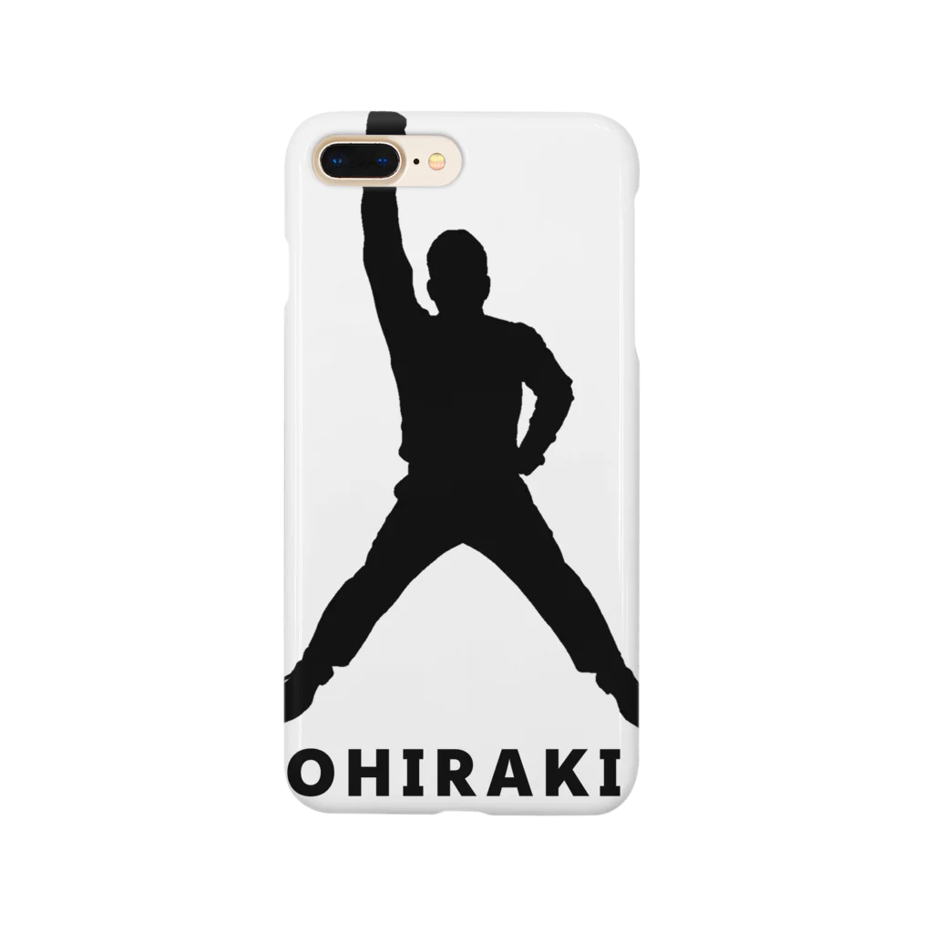 ラングレンあべの店内のOHIRAKI silhouette グッズ スマホケース