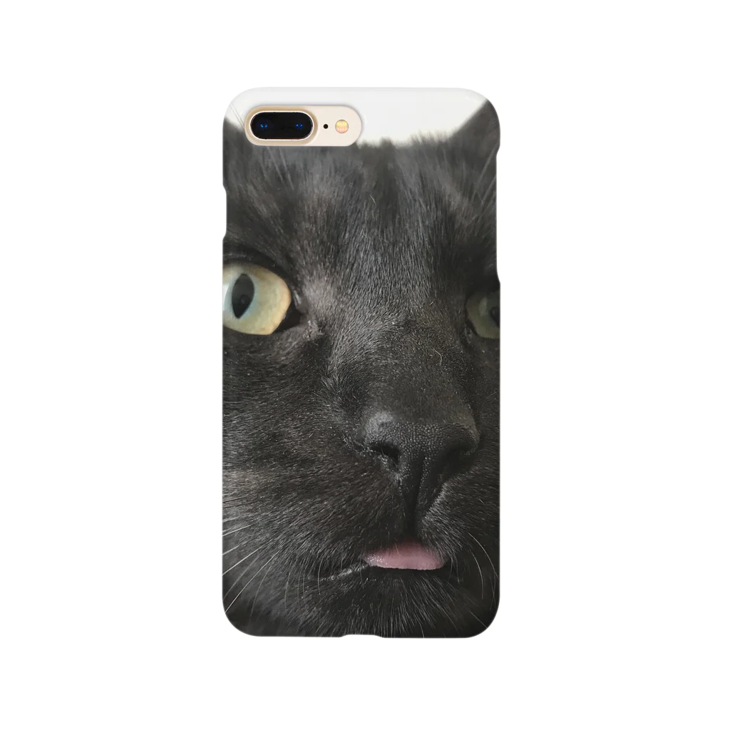 S.の愛くるしい黒猫ケース Smartphone Case