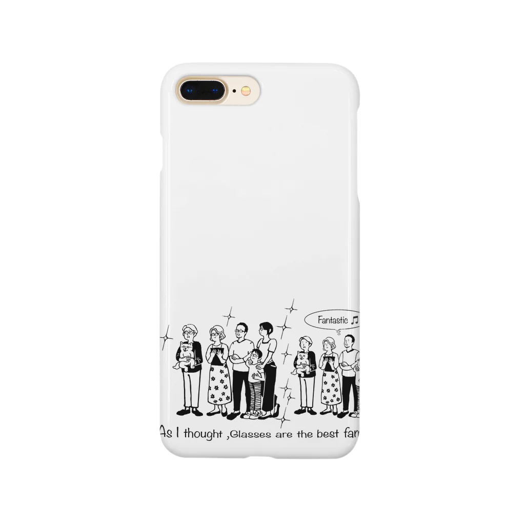 TAKAKO-HARADAのやっぱメガネは最高の家族 Smartphone Case