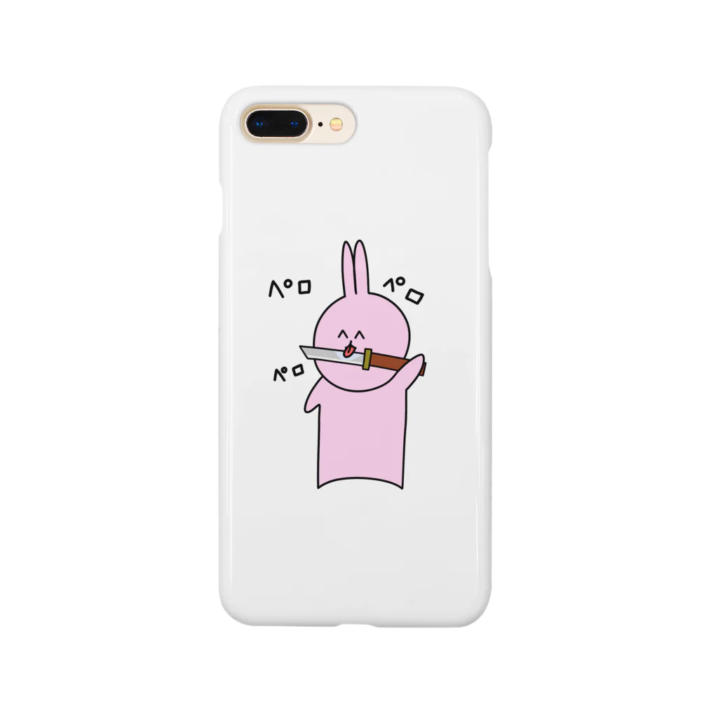 魚の4コマのうさぎペロペロスマホケース Smartphone Case