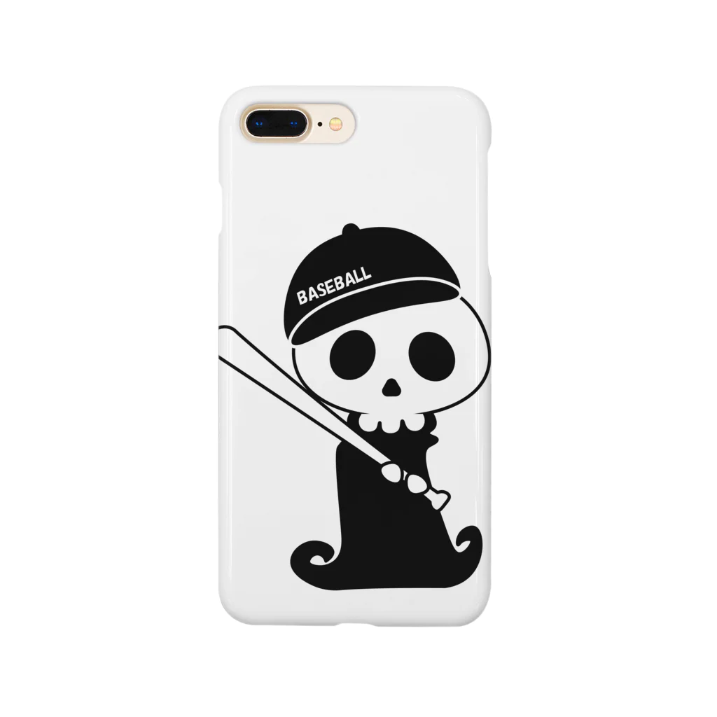 おやじ工房のbaseball skull（バッター） スマホケース