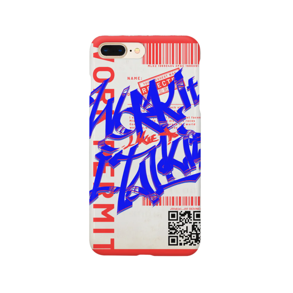 JoiのWork it like a I talk itのあおとあか Smartphone Case