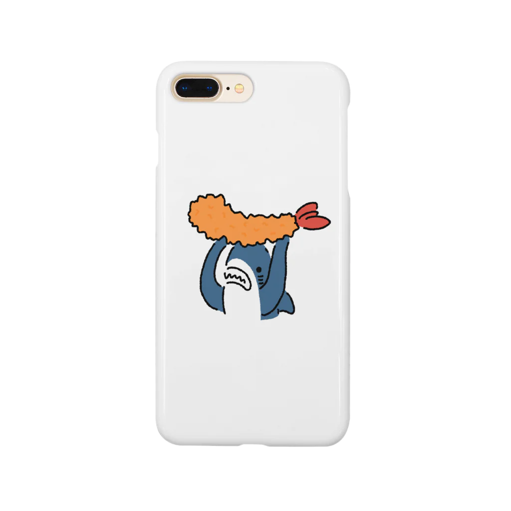 サメ わりとおもいのエビフライをぶつけようとするサメ Smartphone Case