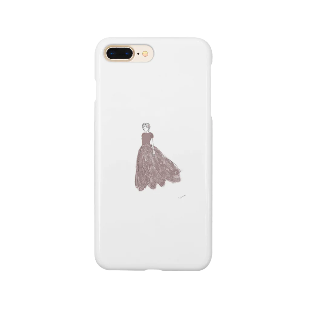 rilybiiのtulip lace dress Smartphone Case