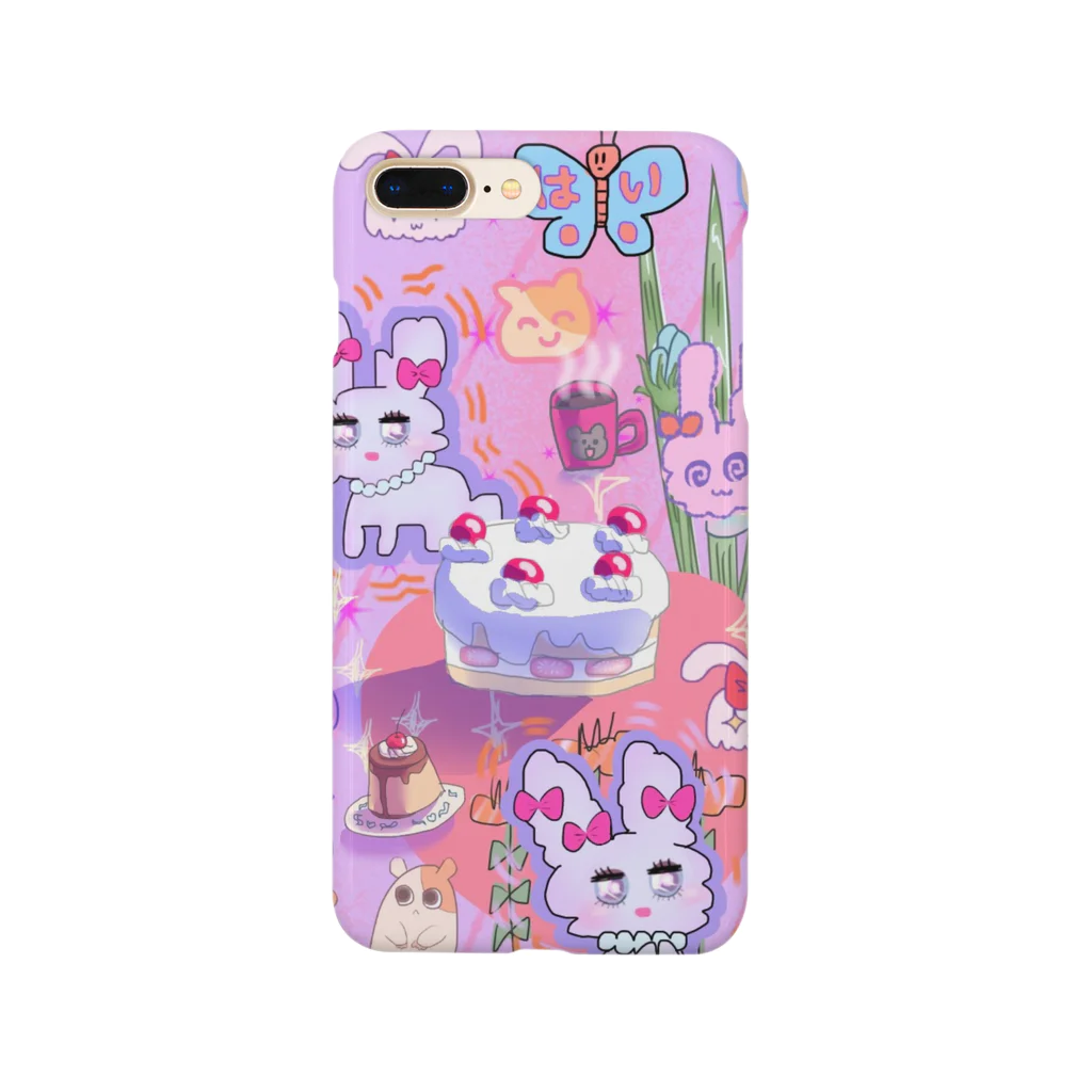 ฅꪔ̤̮ usacota ꪔ̤̥ฅのココアとケーキとプリン Smartphone Case