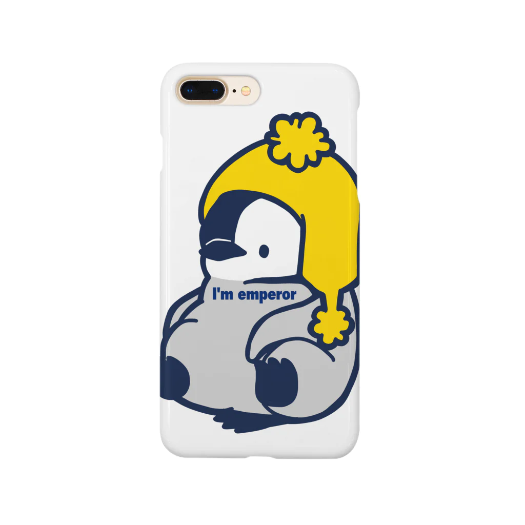 スタジオ ペンギン の皇帝ペンギンの赤ちゃんボンボン帽子 Smartphone Case