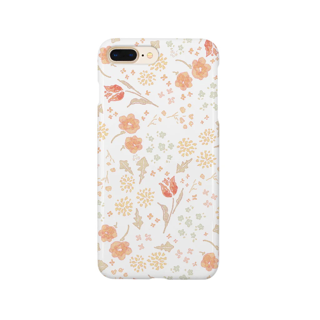 ＊momochy shop＊の水彩風お花柄 Smartphone Case