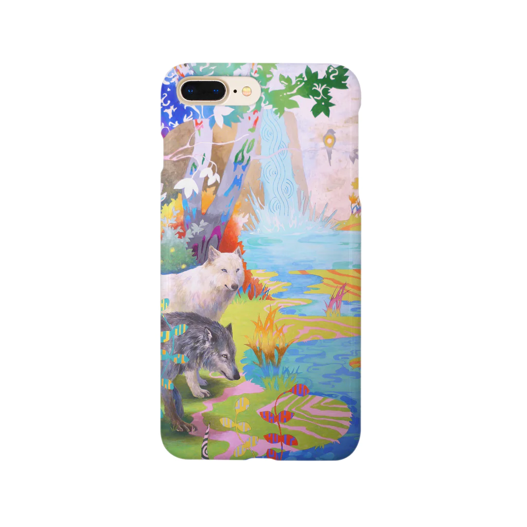 夢海月の狼たちと美しい世界 Smartphone Case