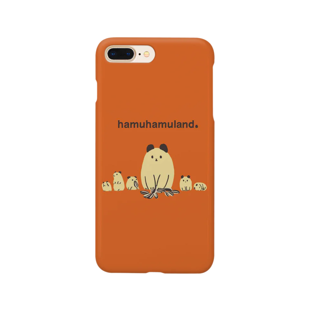 hamuhamulandのハムスターの親子　オレンジ Smartphone Case