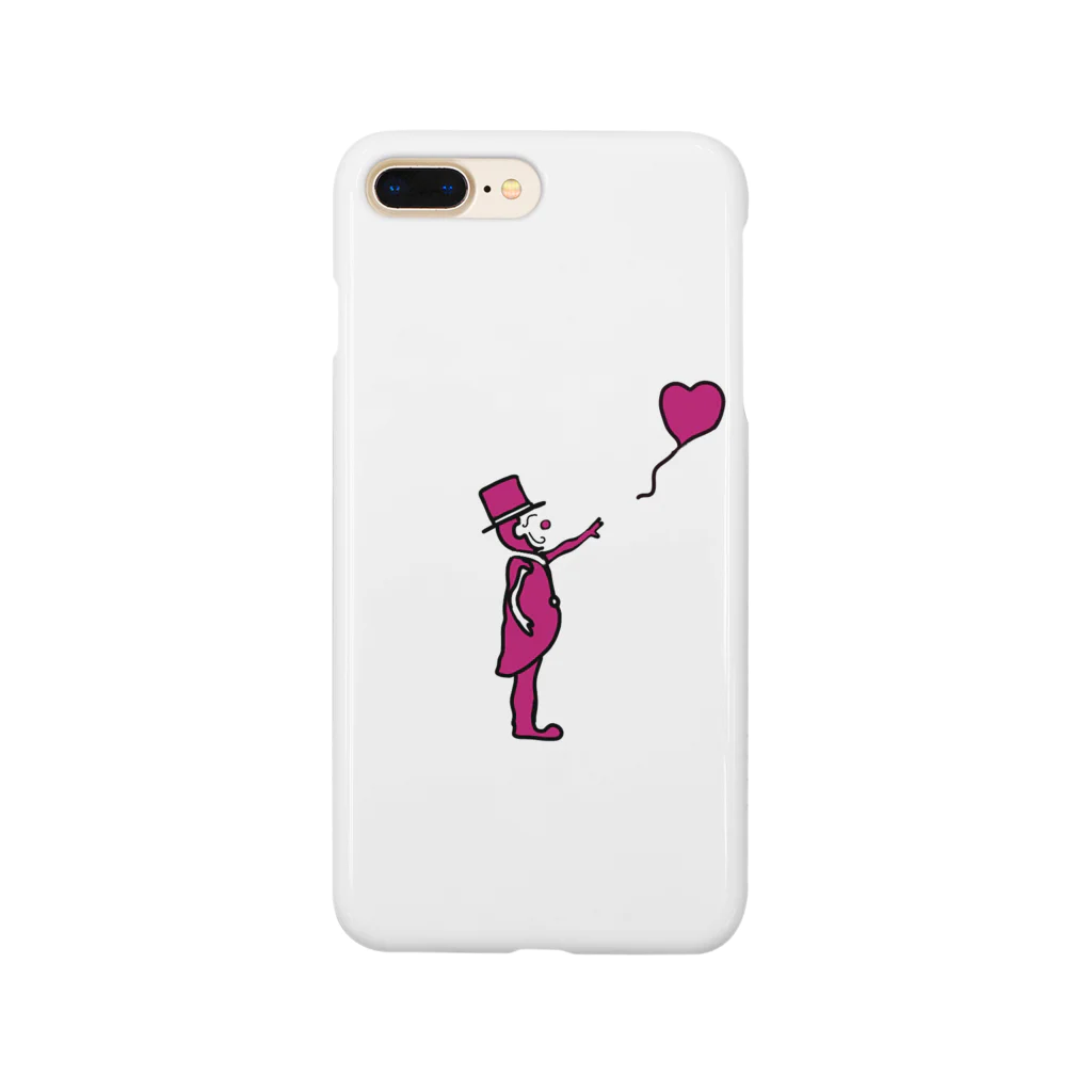 🤡ダンボ🎪のピエロダンボとハートバルーン Smartphone Case