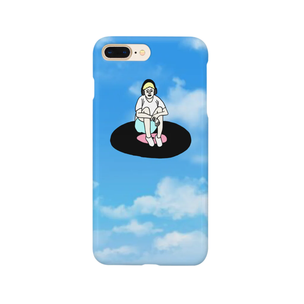 galacticartworksのレコードにのった少年 Smartphone Case