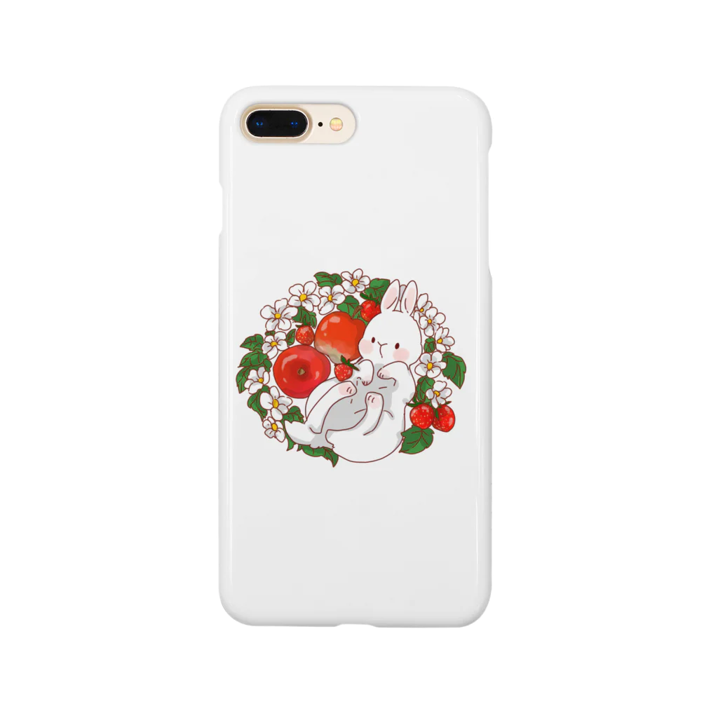 アイネっこのお店の赤い果物うさぎさん Smartphone Case