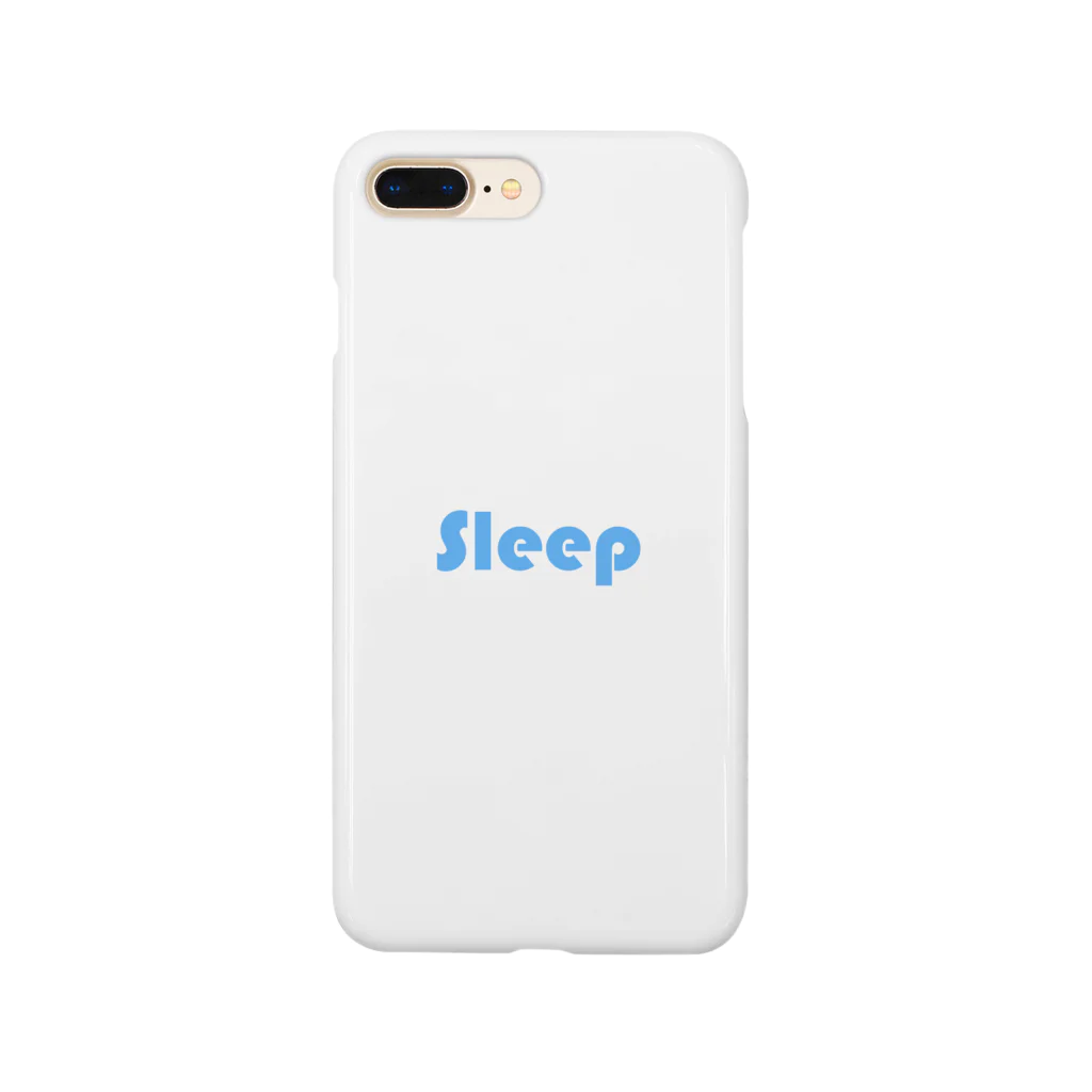 /logo.pngのsleep ロゴ 水色 スマホケース