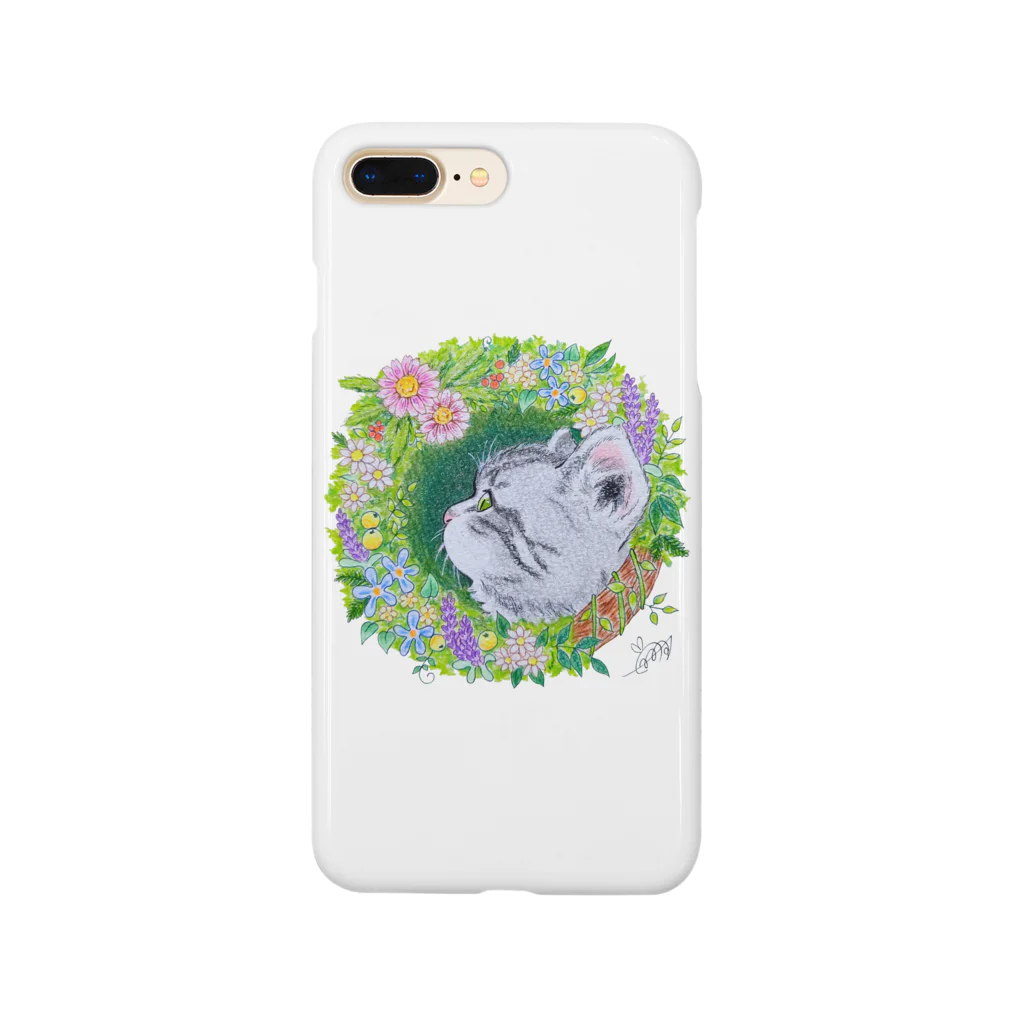 むぅ～さん63の翔猫(#art_ippi参加イラスト・２月・ねこ) Smartphone Case