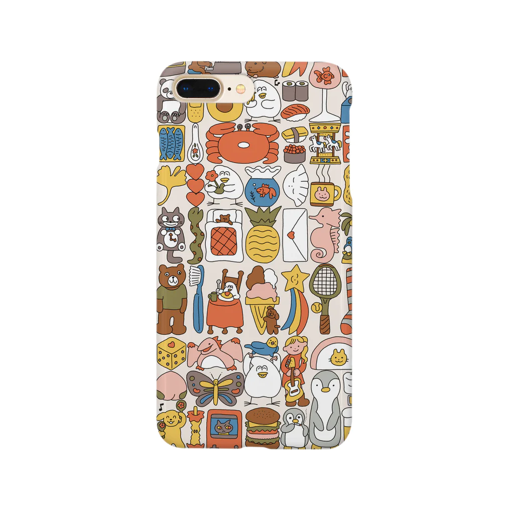 mugny shopのぎゅうぎゅう(こっくりカラー) Smartphone Case