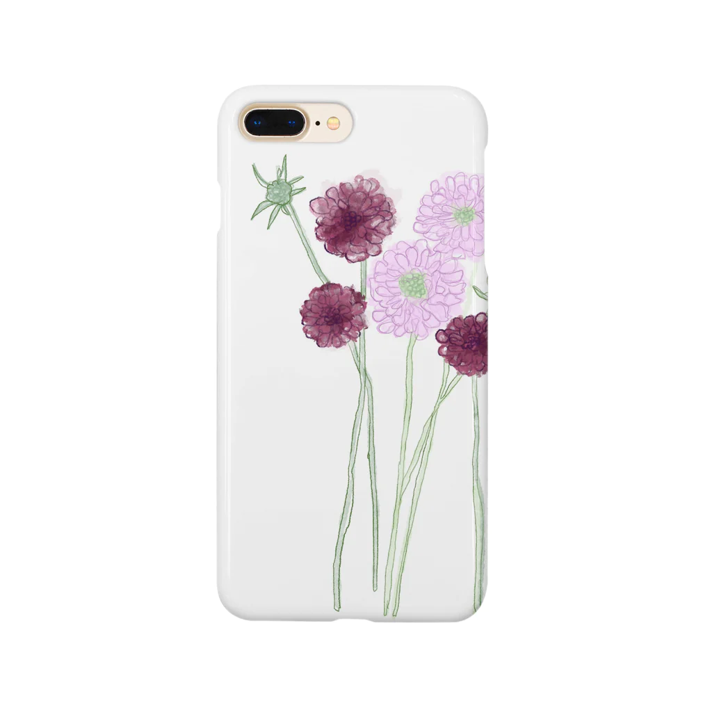 leap flower.のスカビオサ Smartphone Case