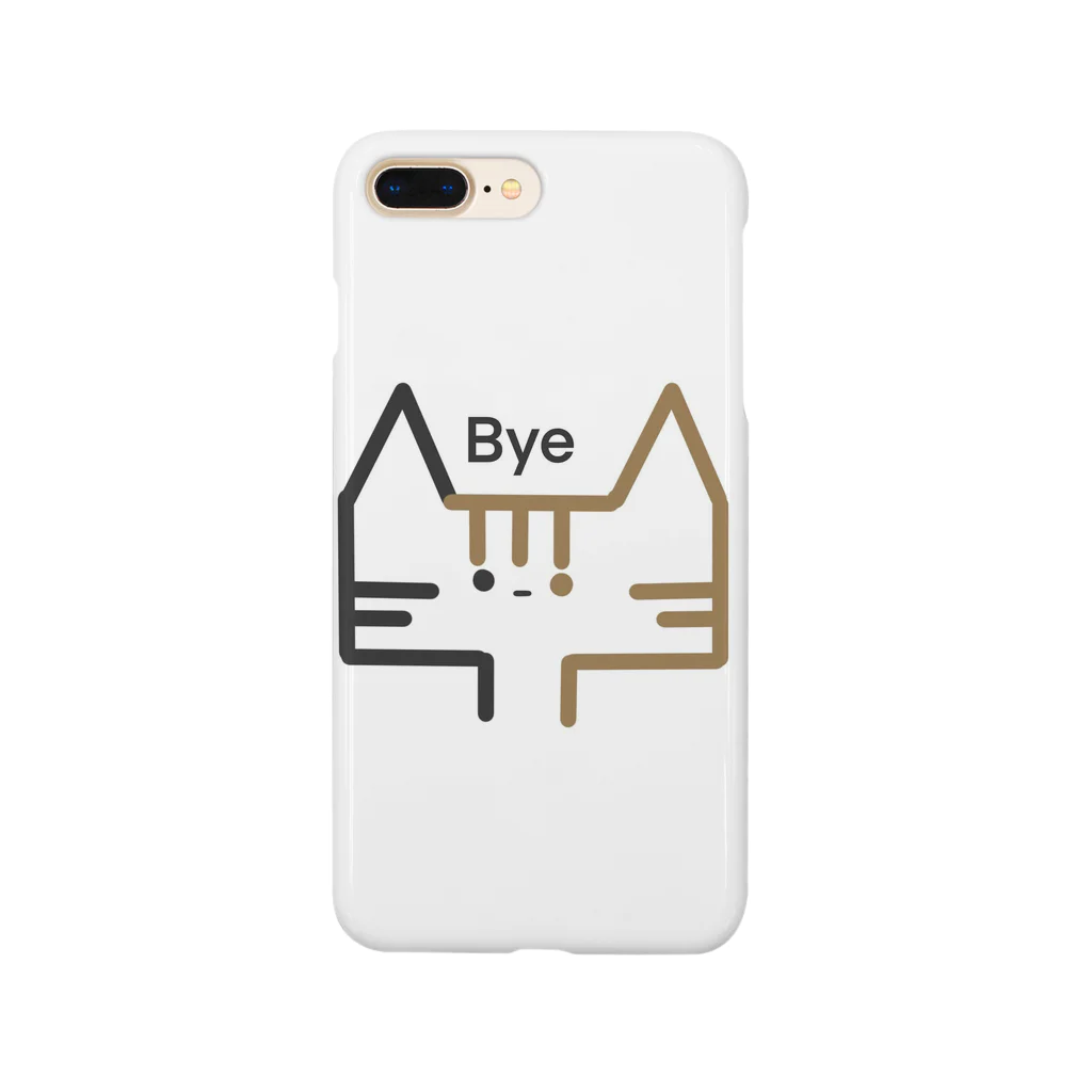 ごぼうラビットのThe Bye Cat  Smartphone Case
