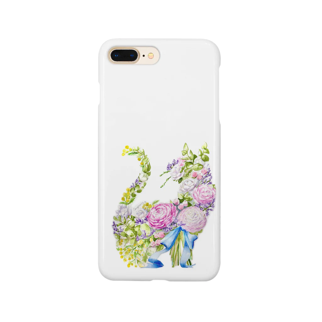 オレンジコメットのラナンキュラスの花束 Smartphone Case