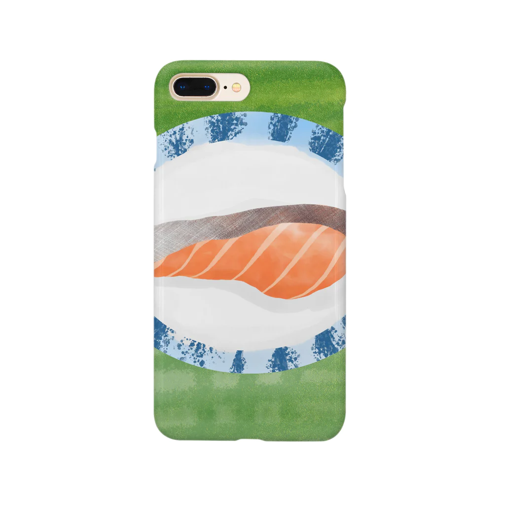 私の絵日記の1月27日の鮭の塩焼き Smartphone Case