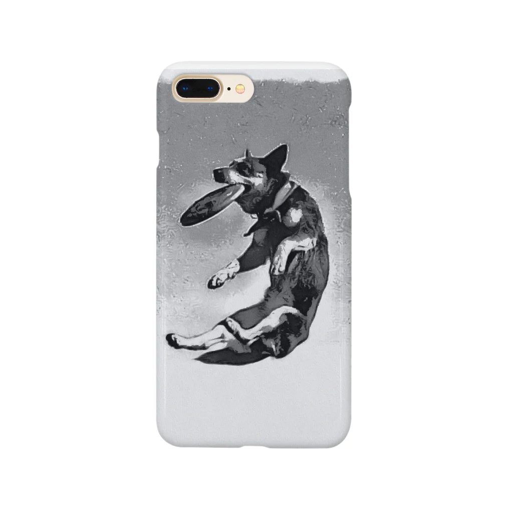 野鳥と犬の竃蔵屋(かまくらや)のディスクドッグ。犬。Disc dog。 Smartphone Case