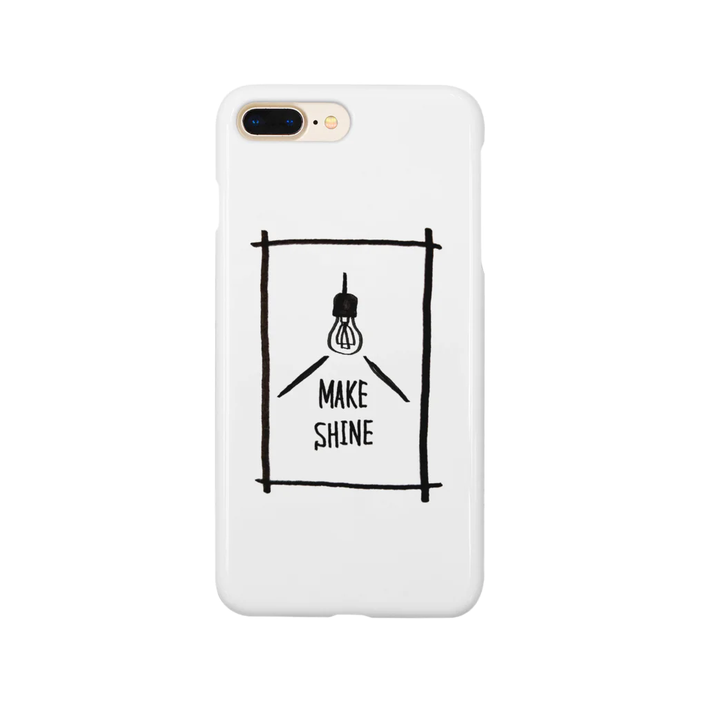 AIC(ｱｲｸ)のMAKE SHINE.(黒字) スマホケース