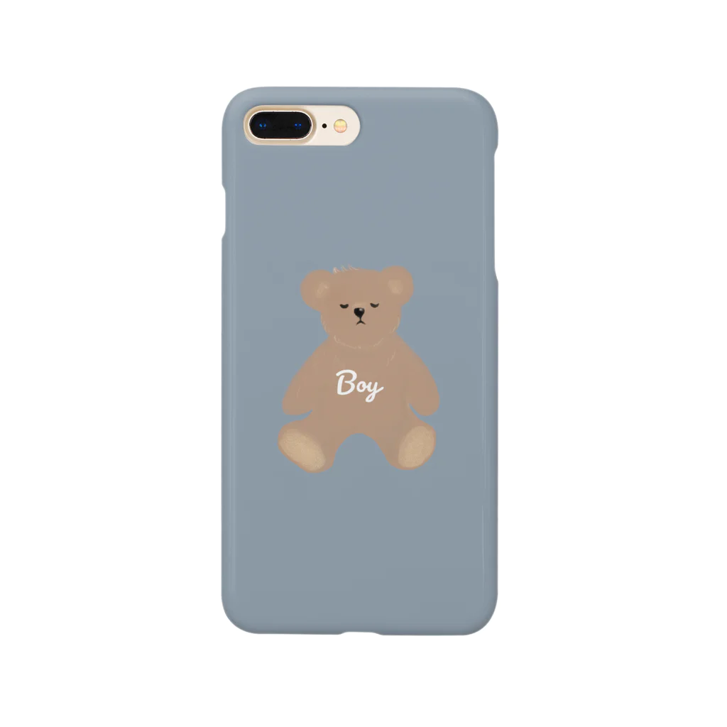 papiko くまさんのboy クマさん Smartphone Case