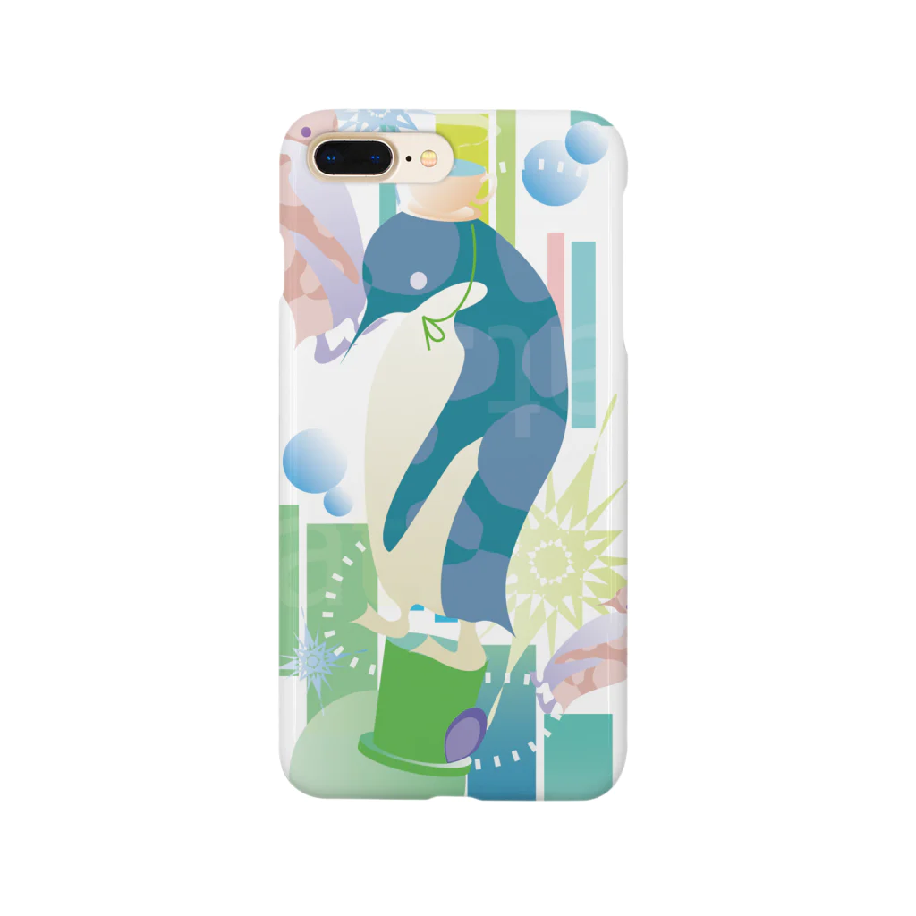 ペンギンパカリのペンギンTeaTime（ターコイズ） Smartphone Case