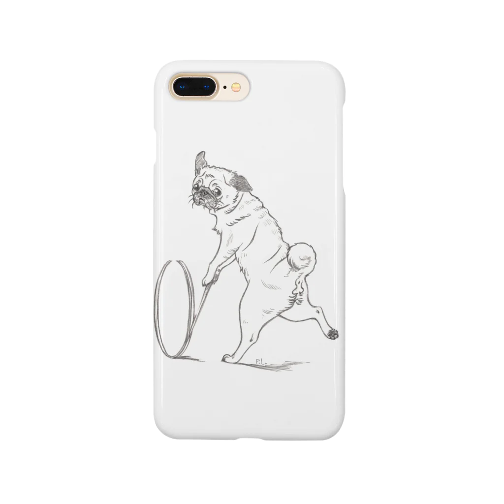 ＰＵＧＬＡＮＤのパグの輪回し～フォーン Smartphone Case