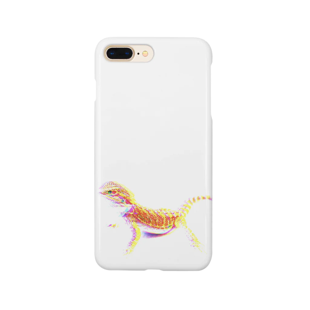 爬虫類カフェ ふぁにくり 嵐山店の"BROKEN" Pogona vitticeps Smartphone Case