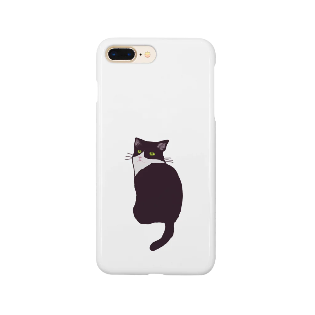 lemole スズリ店のハチワレねこ Smartphone Case