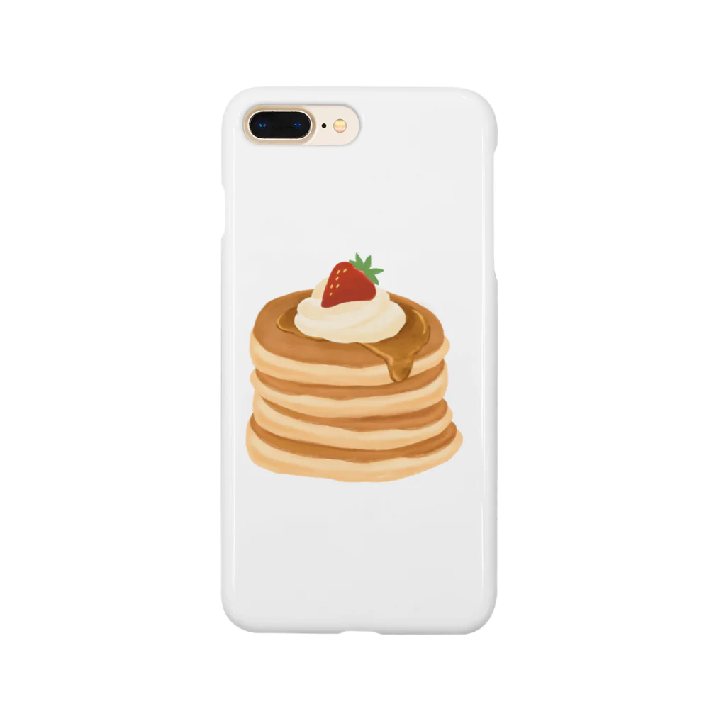 おむぎそのいちごをのっけたパンケーキ Smartphone Case