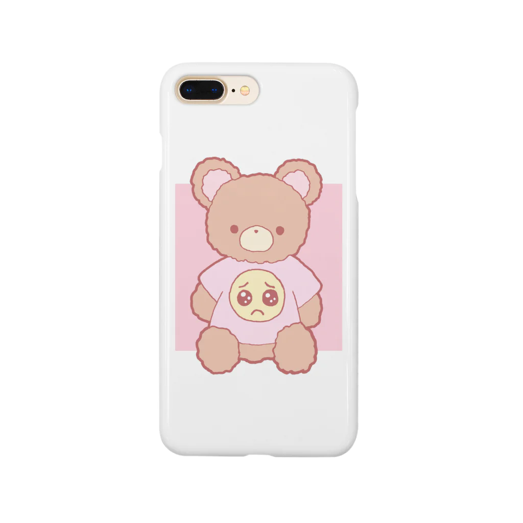 かわいいもののおみせ　いそぎんちゃくのぴえんTシャツくまさん Smartphone Case