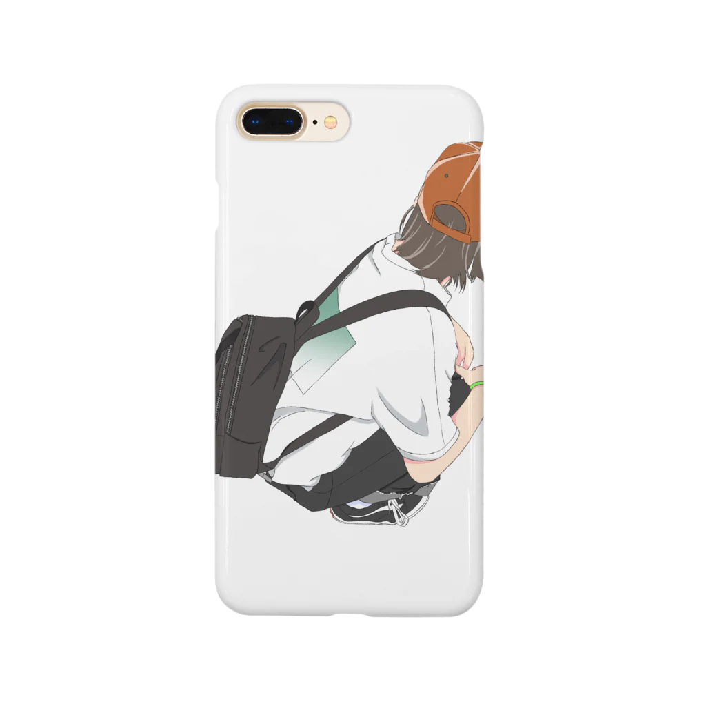 秋鮭の中骨水煮の女の子2 Smartphone Case