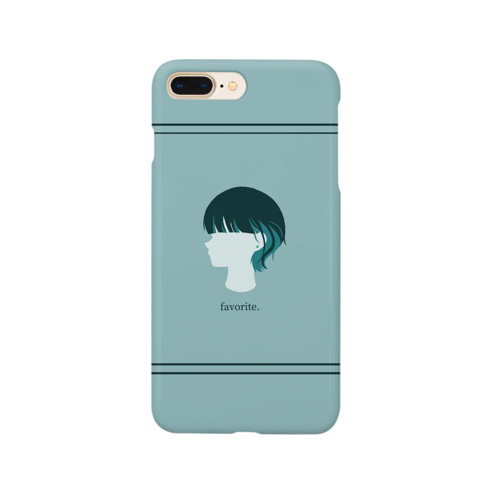 favorite.のfavorite.インナーカラーシリーズVer.ターコイズグリーンスマホケース Smartphone Case