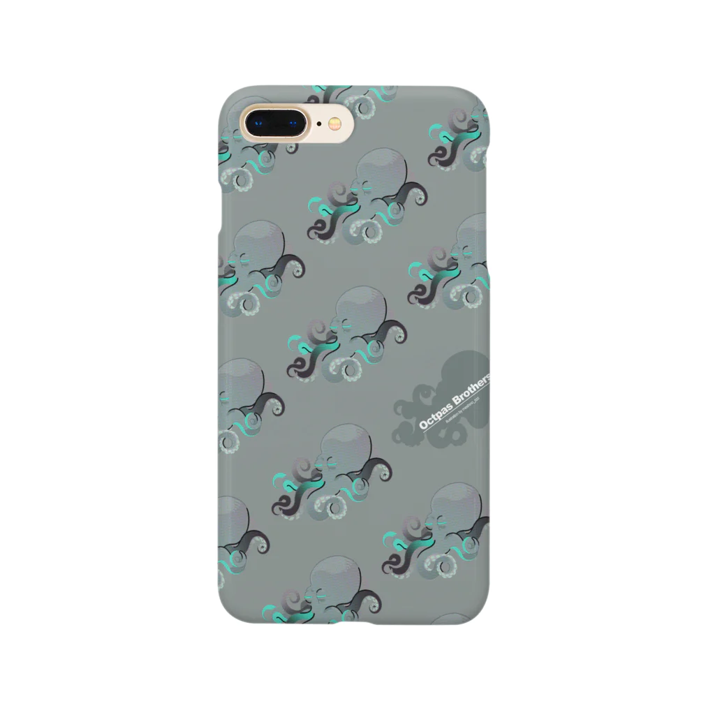 MeshinoのOctopus Brothers【ブルー】 Smartphone Case