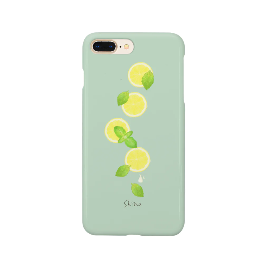 しま✳︎スイーツ/パティシエのレモンとミント Smartphone Case