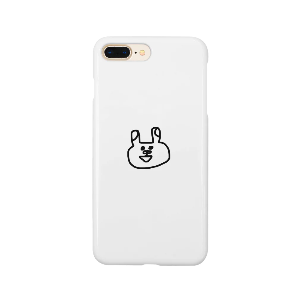 ni_co_sのにっこりうさぎ Smartphone Case