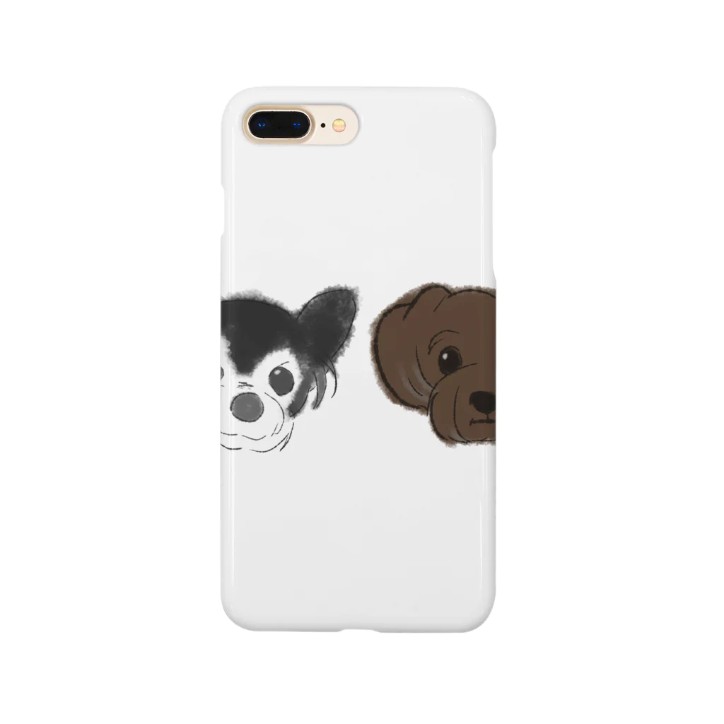 おじいちゃんチワワとわんぱくヨープーのなかよし Smartphone Case