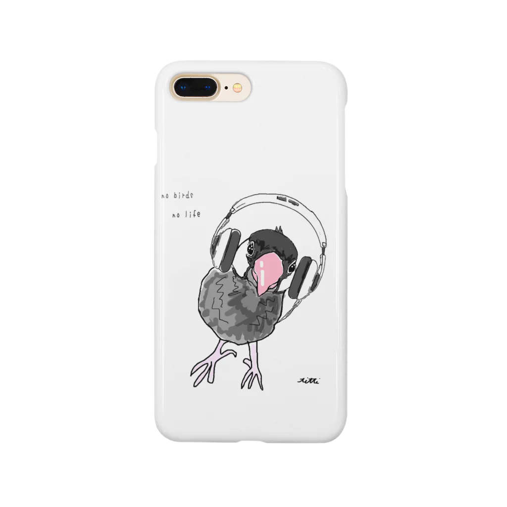 空飛ぶ猫 sakuuの文鳥 music Smartphone Case