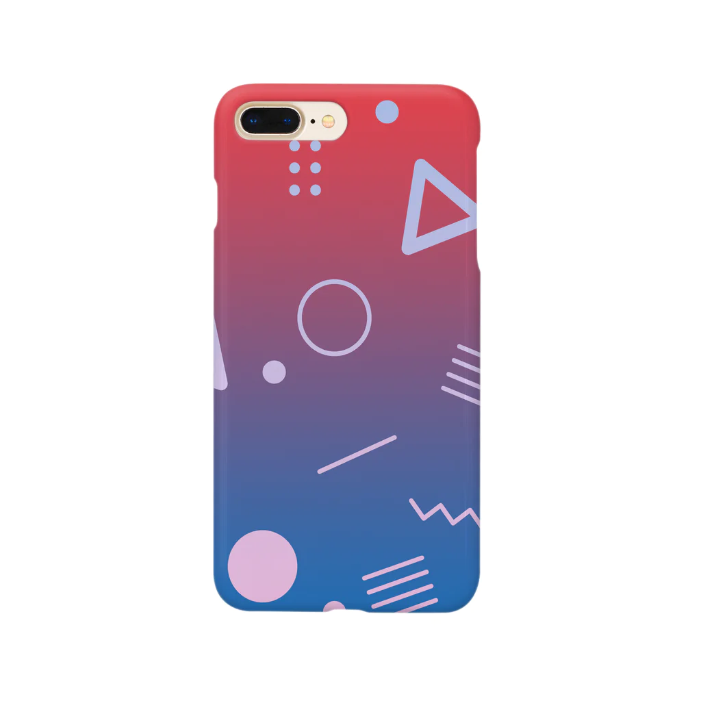 SANKAKU DESIGN STOREの懐かしくて、新しい。 赤青/B Smartphone Case
