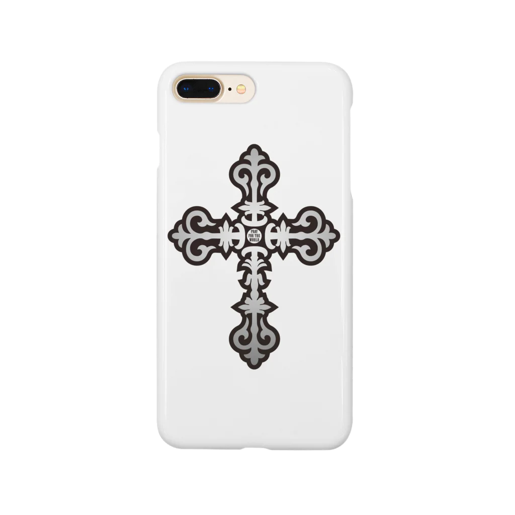 Fickleのシルバークロス／Pray for the World Smartphone Case