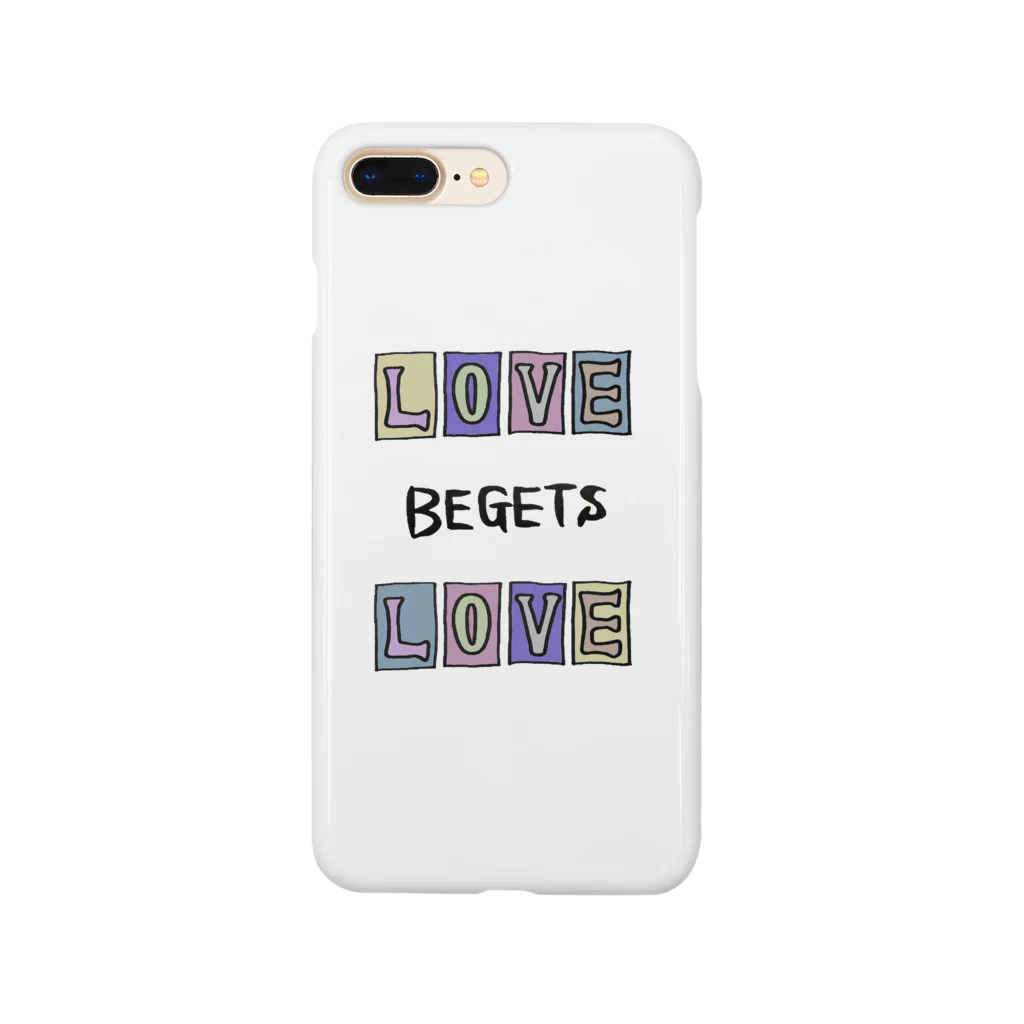 AIC(ｱｲｸ)のLOVE BEGETS LOVE.(カラー) Smartphone Case