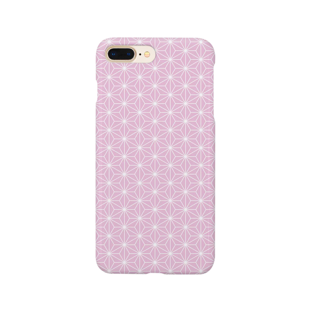 kimuratoryの組子模様　麻の葉　ピンク Smartphone Case