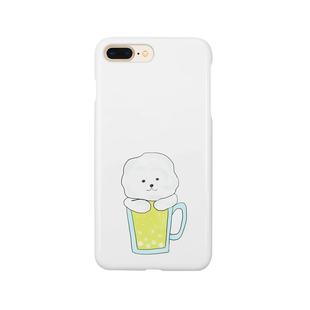 na＊kiのモフモフ犬のビール Smartphone Case